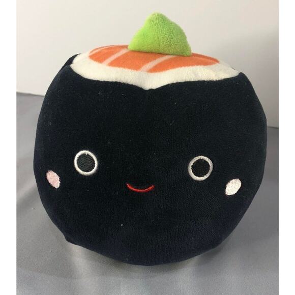Sushi Squishmallow 5” Shozo Black Sushi Roll Food Squad Plush Kelly Toy 2022 - Picture 2 of 7